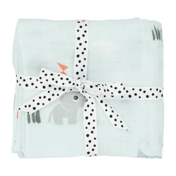Done By Deer Playground Multidoek - 2-Pack - Blue
