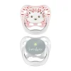 Dr. Brown's Animal Faces Fopspeen Fase 1 Roze / Grijs