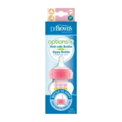 Dr. Brown’s Options+ Starter Kit Fles / Sippy Blauw 270 ml
