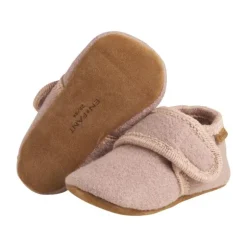 EnFant Baby Wool Slippers - Maat 19/20 - Bark