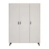 Europe Baby Olivia Kledingkast - 3-Deurs - Oatmeal - Retro