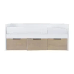 Europe Baby Ralph Kinderkamer Wit / Accent Hout Look | Bed 90 x 200 cm + Bureau