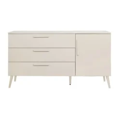Europe Baby Sev Babykamer Oatmeal/Oatmeal | Ledikant 60 x 120 + Commode