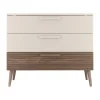 Europe Baby Sev Commode - Oatmeal/Walnoot