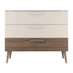 Europe Baby Sev Commode - Oatmeal/Walnoot