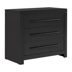 Europe Baby Vittoria III Babykamer Zwart | Bed 70 x 140 cm + Commode