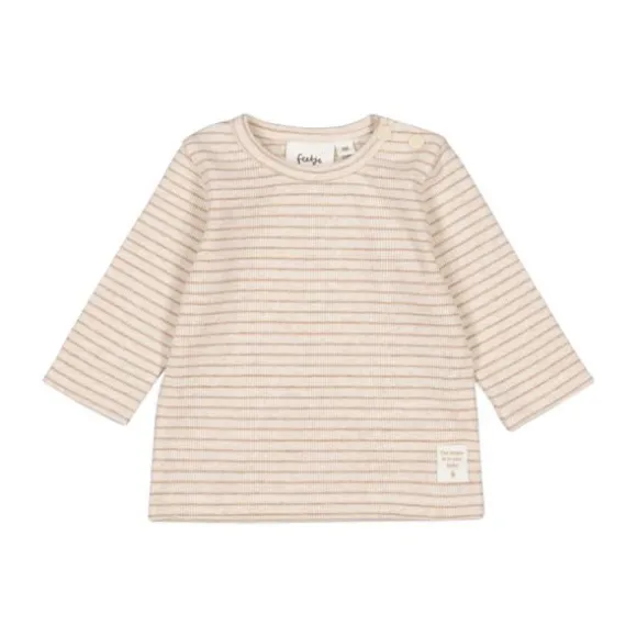 Feetje The Magic is in You Rib Longsleeve Met Streep – Mt. 50 – Taupe Melange