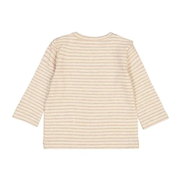 Feetje The Magic is in You Rib Longsleeve Met Streep – Mt. 50 – Taupe Melange