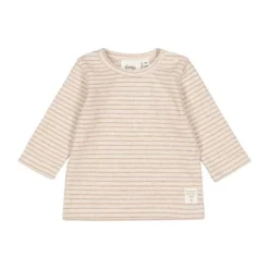 Feetje The Magic is in You Rib Longsleeve Met Streep – Mt. 50 – Taupe Melange