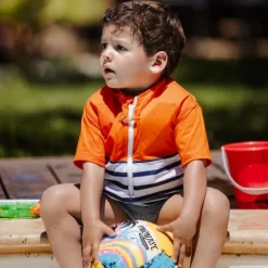 Floatee Anti-Verdrinking T-shirt Korte Mouwen - 2 Jaar - Oranje