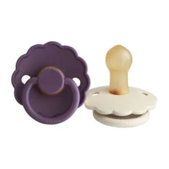 FRIGG Daisy Fopspeen - 0-6 Mnd - 2 Stuks - Violet Dream / Cream