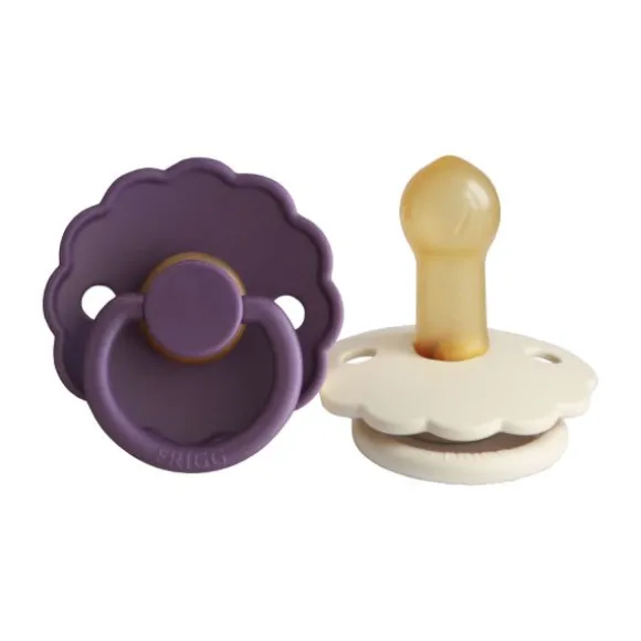 FRIGG Daisy Fopspeen - 0-6 Mnd - 2 Stuks - Violet Dream / Cream