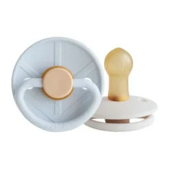 FRIGG Little Viking Fopspeen - 0-6 Mnd - 2 stuks - Powder Blue/Cream