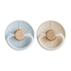 FRIGG Little Viking Fopspeen - 0-6 Mnd - 2 stuks - Powder Blue/Cream
