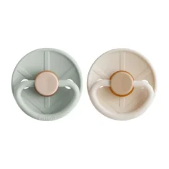 FRIGG Little Viking Fopspeen - 6-18 Mnd - 2 stuks - Sage/Cream