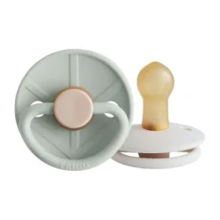 FRIGG Little Viking Fopspeen - 0-6 Mnd - 2 stuks - Sage/Cream