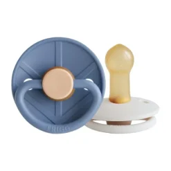FRIGG Little Viking Fopspeen - 0-6 Mnd - 2 stuks - Ocean View/Cream