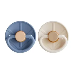 FRIGG Little Viking Fopspeen - 0-6 Mnd - 2 stuks - Ocean View/Cream