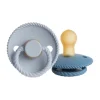 FRIGG Rope Fopspeen Ocean Blue / Powder Blue 0-6 Mnd 2 Stuks