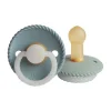 FRIGG Rope Glow Fopspeen Stone Blue / Sage 0-6 Mnd 2 Stuks