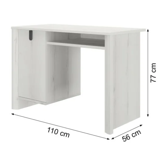 Gautier Lugano Bureau 1 Deur - Artisan Eiken