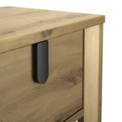 Gautier Lugano Nachtkastje 1 Lade - Artisan Eiken