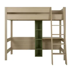 Gautier Mezzanine Tiny Bed - 90 x 200 cm - Eik/Eik