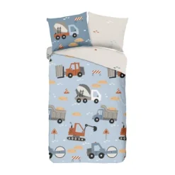 Good Morning Mack Dekbedovertrek - 140 x 220 cm - Blue