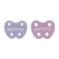 Hevea Fopspeen Rond Dusty Violet / Light Orchid 3-36 Mnd 2 Stuks