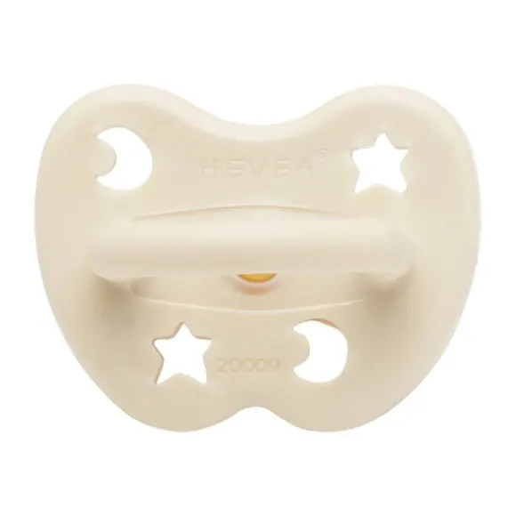 Hevea Fopspeen Rond Milky White 3-36 Mnd
