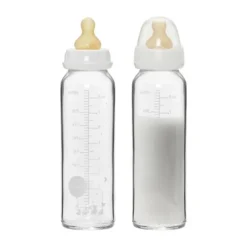 Hevea Glazen Fles 240 ml 2 Stuks