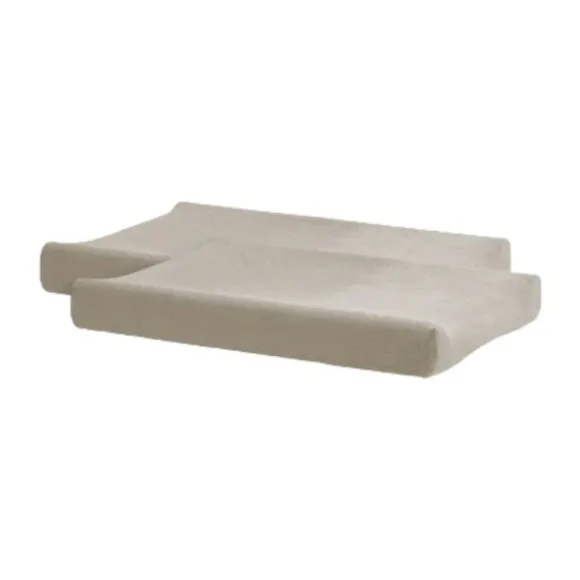 Jollein Aankleedkussenhoes (2pack) 50x70cm Badstof - Caramel/Biscuit