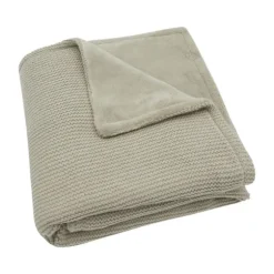 Jollein Basic Knit Wiegdeken - Fleece - Olive Green