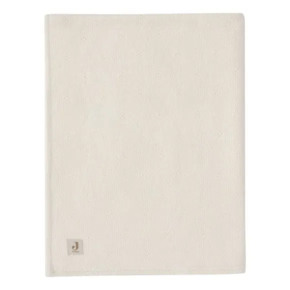 Jollein Cosy Knit - Ledikantdeken - 100 x 150 cm - Velvet - Ivory