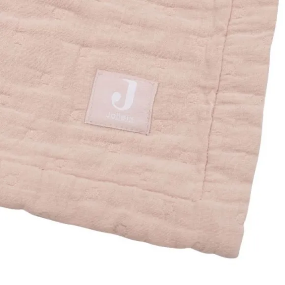 Jollein Deken - 75 x 100 cm - Hydrofiel - Jacquard Biscuit GOTS