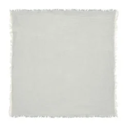 Jollein Deken Ledikant - 120 x 120 cm - Fringe Stripe Sea Green/Ivory GOTS