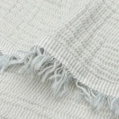 Jollein Deken Wieg - 75 x 100 cm Fringe Stripe Biscuit/Ivory GOTS