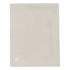 Jollein Deken Wieg - Basic Knit - 75 x 100 cm - Oatmeal/Velvet