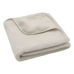 Jollein Deken Wieg - Basic Jersey/Sherpa - 75 x 100 cm - Oatmeal