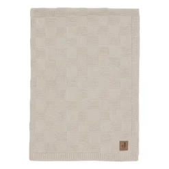 Jollein Deken Wieg - Box Knit - 75 x 100 cm - Warm Sand