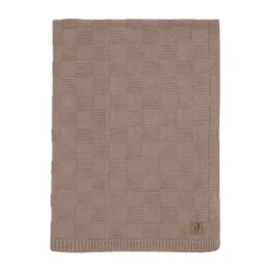 Jollein Deken Wieg - Box Knit - 75 x 100 cm - Warm Sand