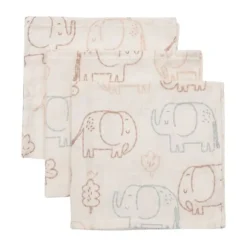 Jollein Hydrofiel Washandje - 31x31 cm - 3 Stuks