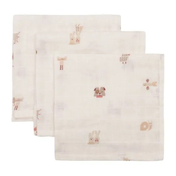 Jollein Hydrofiel Washandje - 31x31 cm - 3 Stuks
