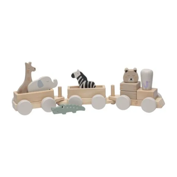Jollein Jungle Jambo Speelgoedtrein - Hout