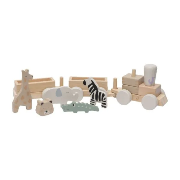 Jollein Jungle Jambo Speelgoedtrein - Hout
