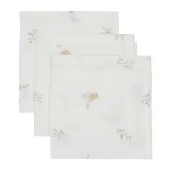 Jollein Lovely Birds Hydrofiel Monddoekje - 3 Pack - 31 x 31 cm