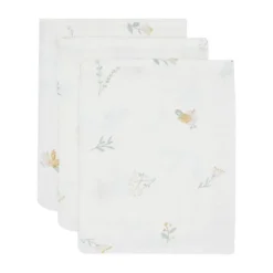 Jollein Lovely Birds Washandje - 3 Pack - 15 x 20 cm - Hydrofiel