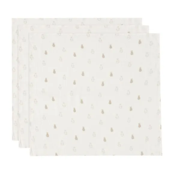 Jollein Miffy Hydrofiel Doek - 3 Stuks - Nougat