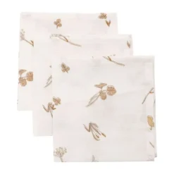 Jollein Riverside Monddoekje - 3 Pack - 31 x 31 cm - Hydrofiel