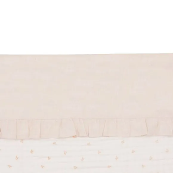 Jollein Ruffle Wieglaken - 75 x 100 cm - Natural